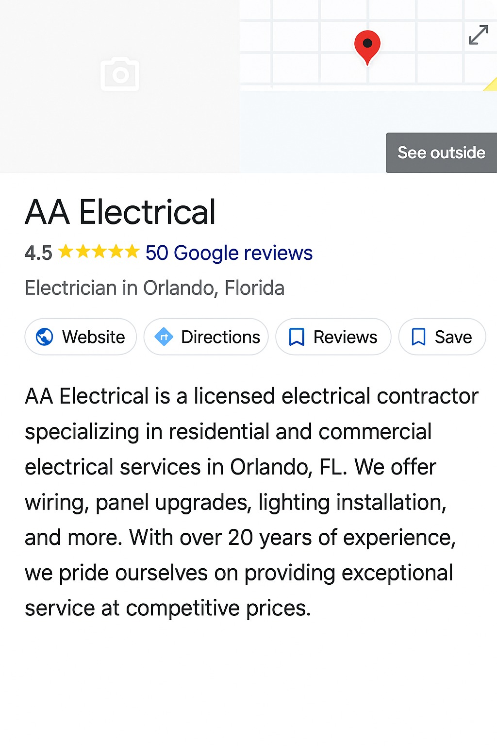 Accurate Keyword-Rich Description in GBP