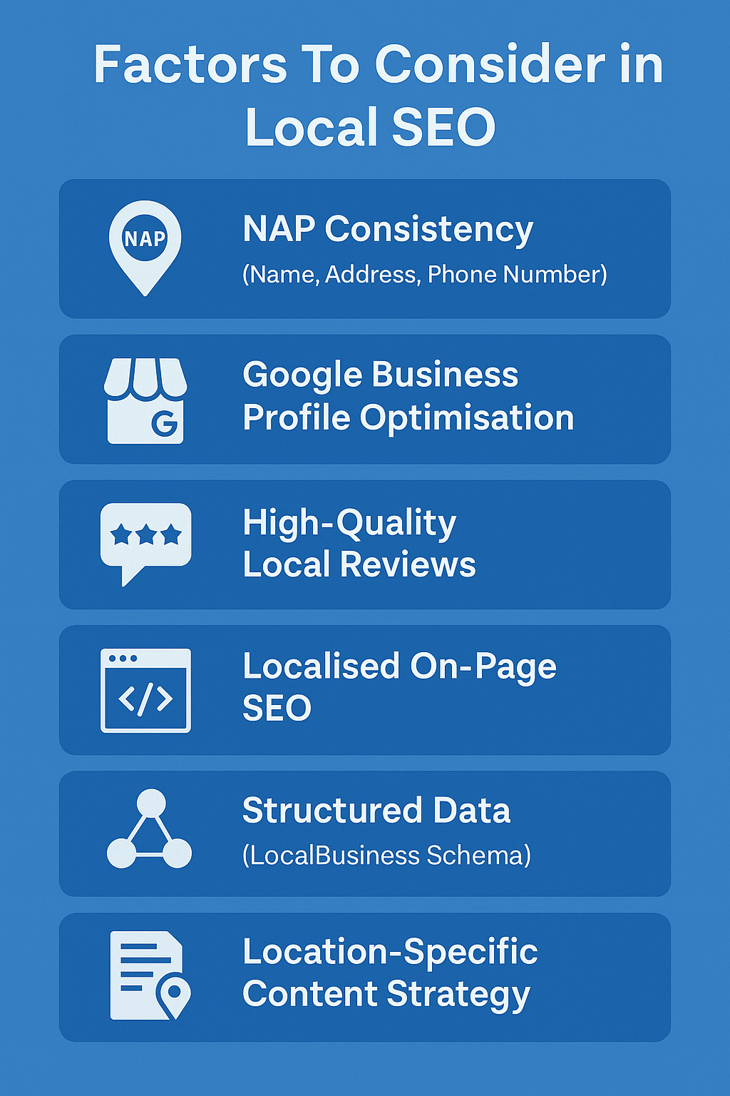 Factors To Consider in Local SEO