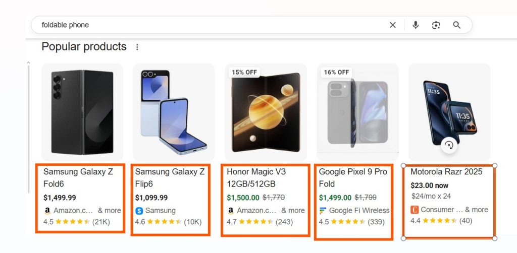 Schema markup highlights services, products, or offers