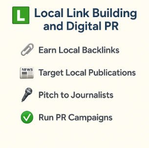 Local link building with PR, backlinks, and media outreach