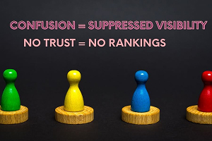 Inconsistent NAP causes confusion, suppresses visibility, and leads to no trust and no rankings